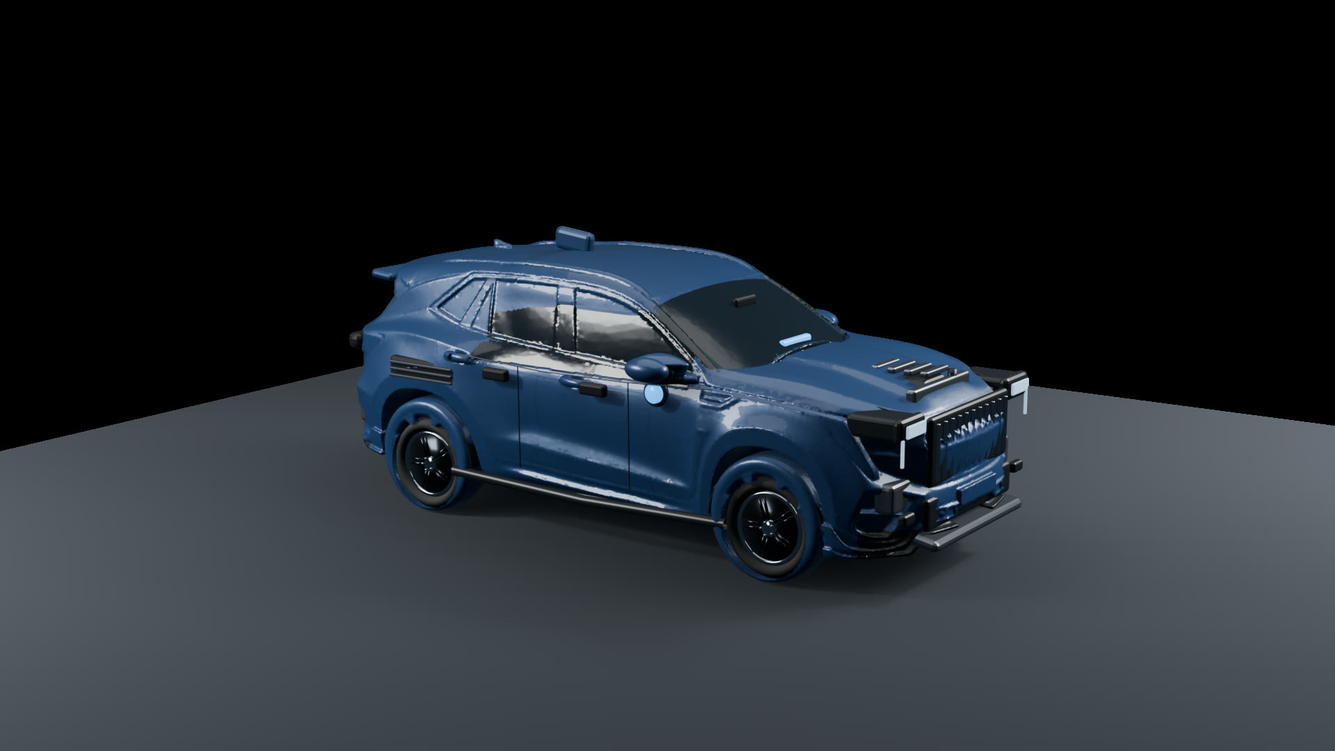 Ember RS concept render, rear three-quarter view